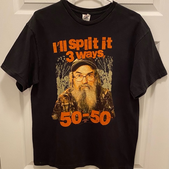 Duck Dynasty "I’ll Split It 3 Ways, 50-50" T-Shirt - Picture 1 of 5